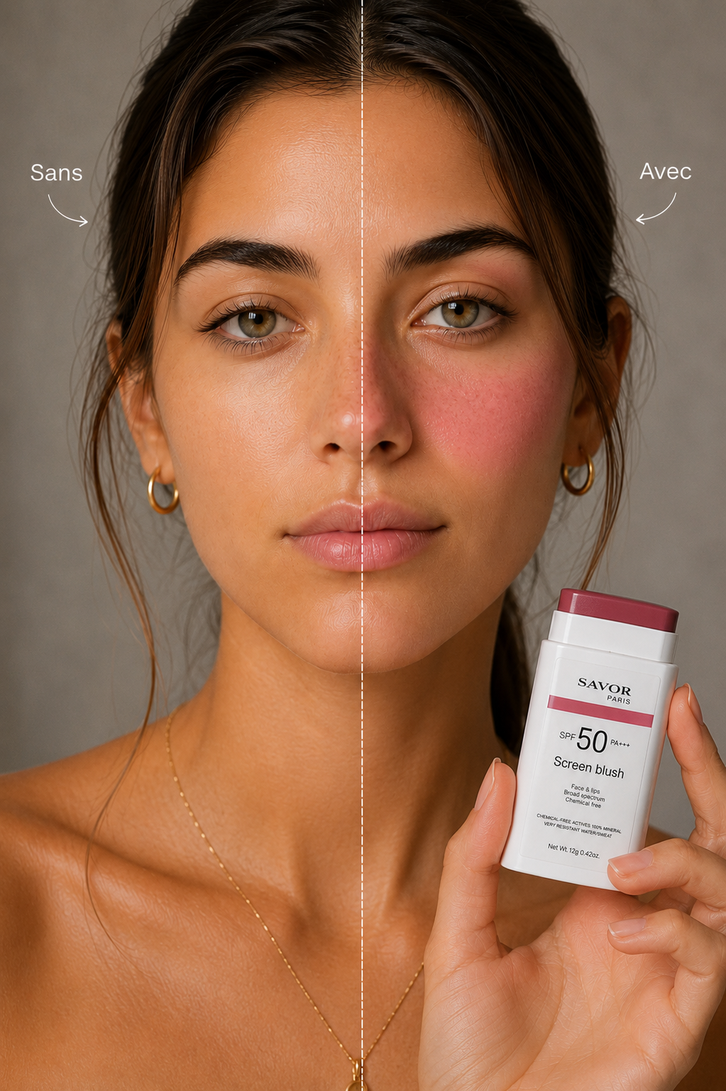 Screen Blush Soft Berry – couleur modulable SPF 50 | SAVOR Paris