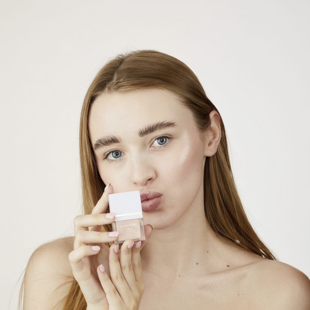 Eau de Glow – highlighter liquide teint champagne rosé | SAVOR Paris