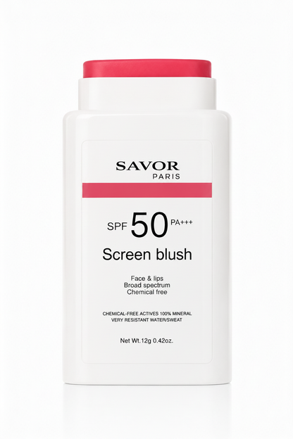 Screen Blush Rosy Pink SPF 50 – blush rose teinté | SAVOR Paris