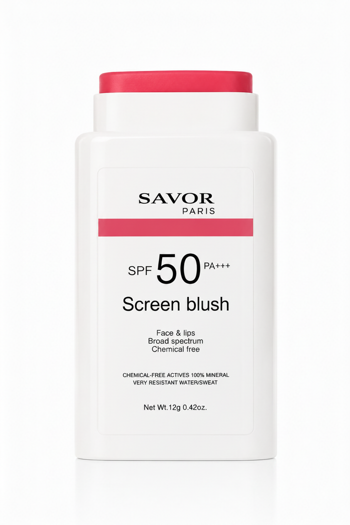 Screen Blush Rosy Pink SPF 50 – blush rose teinté | SAVOR Paris