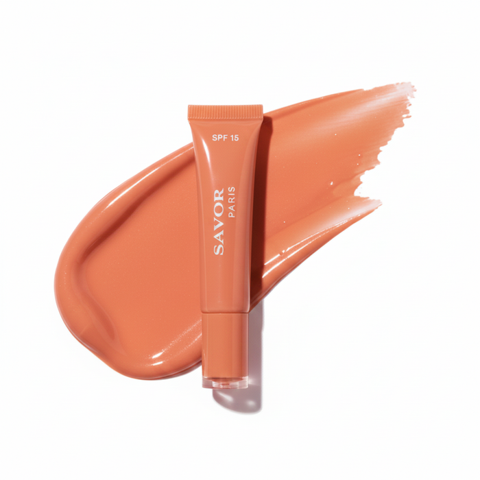 Solar Gloss Sunset Peach SPF 15 – gloss lèvres pêche | SAVOR Paris